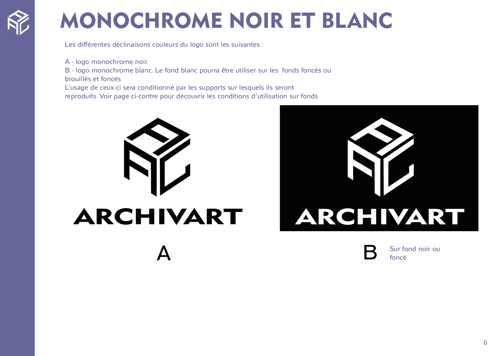 Monochrome noir et blanc
