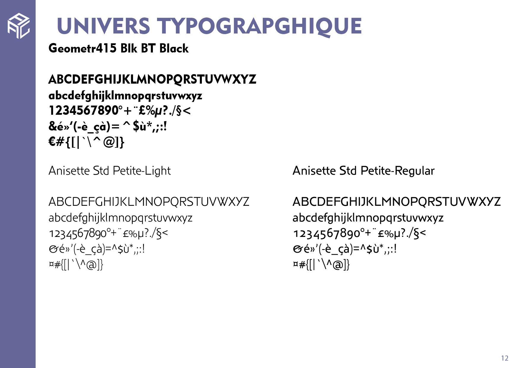 L'univers typographique